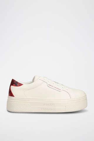 Baskets en cuir - Ecru - Armani Exchange