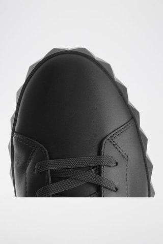Baskets en cuir - Noir - Emporio Armani