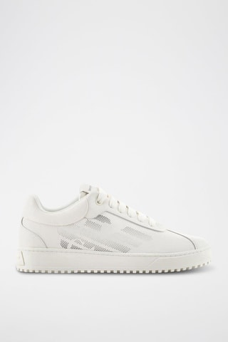 Baskets en cuir de veau - Blanc - Emporio Armani