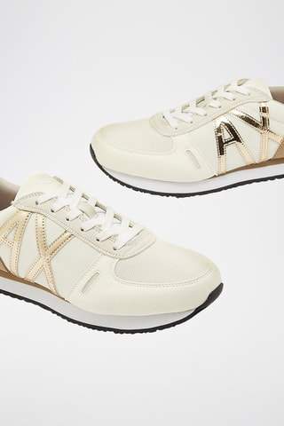 Baskets en cuir - Beige - Armani Exchange