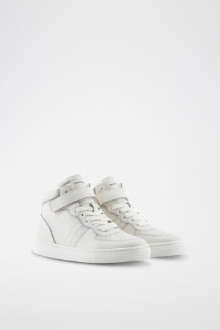 Baskets montantes en cuir - Blanc