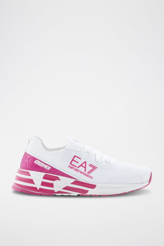 Baskets - Blanc et fuchsia
