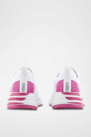 Baskets - Blanc et fuchsia
