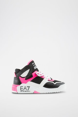 Baskets montantes - Noir et rose