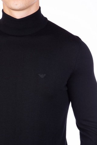 Pull en laine vierge - Noir - Emporio Armani