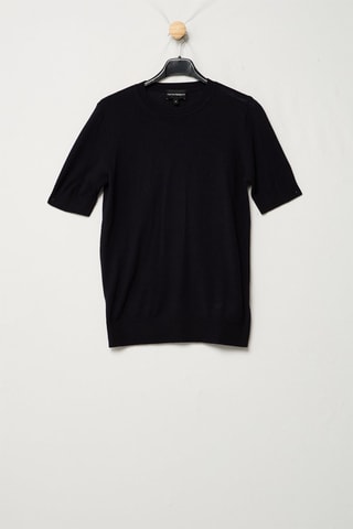 Pull en laine vierge - Noir - Emporio Armani