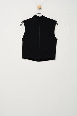 Gilet sans manches à capuche - Noir - Emporio Armani