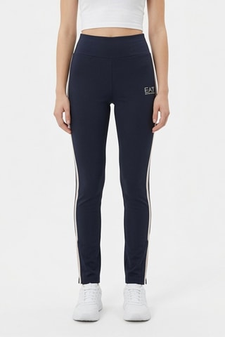 Pantalon taille haute - Bleu marine