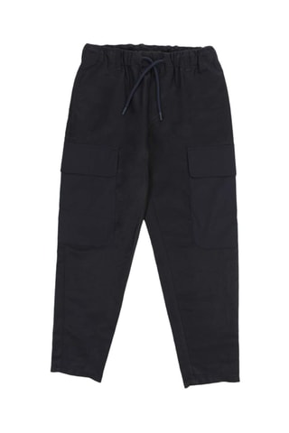 Pantalon en lin - Bleu marine - Emporio Armani