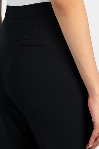 Pantalon straight taille haute - Noir - Emporio Armani