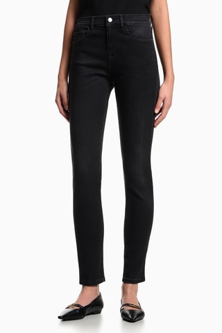 Jean skinny taille haute - Noir - Emporio Armani