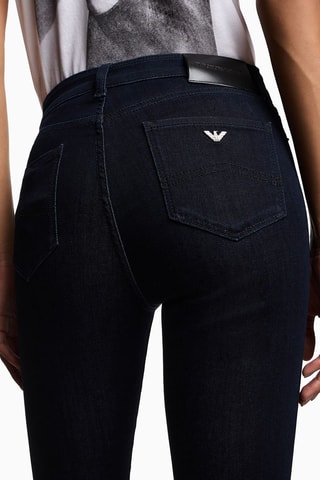 Jean slim taille haute - Bleu foncé - Emporio Armani