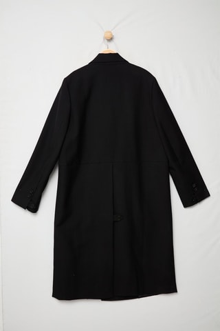 Manteau en laine vierge - Noir - Emporio Armani