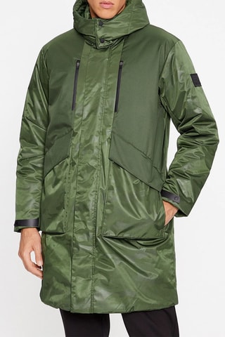 Manteau à capuche - Vert foncé