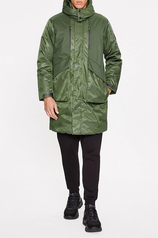 Manteau à capuche - Vert foncé