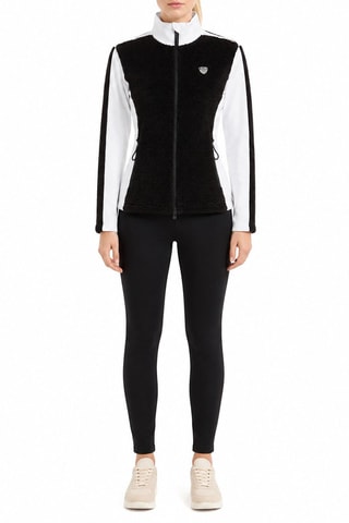 Veste en velours - Blanc et noir