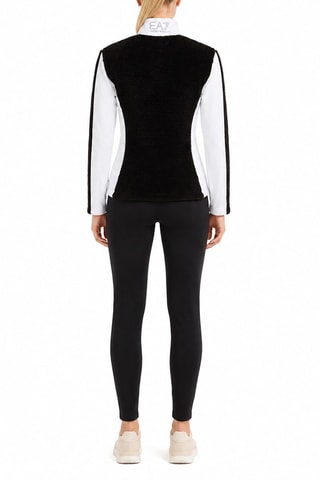 Veste en velours - Blanc et noir