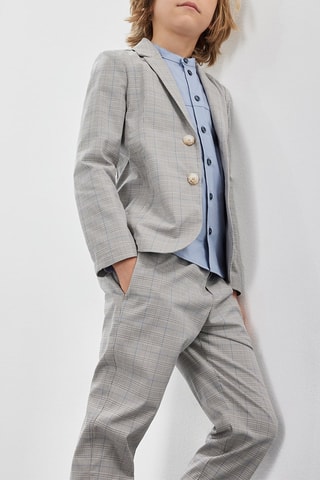 Veste - Beige et gris foncé