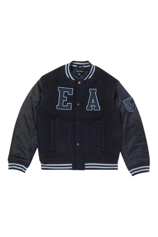 Teddy en laine vierge - Bleu marine