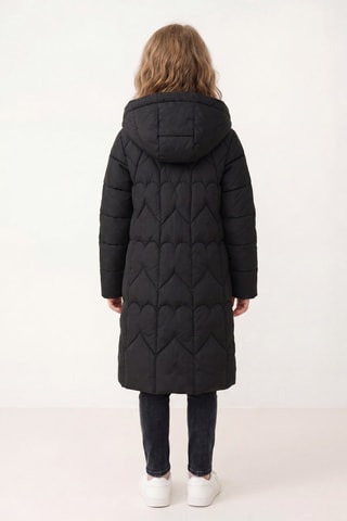 Veste longue à capuche - Bleu marine - Emporio Armani