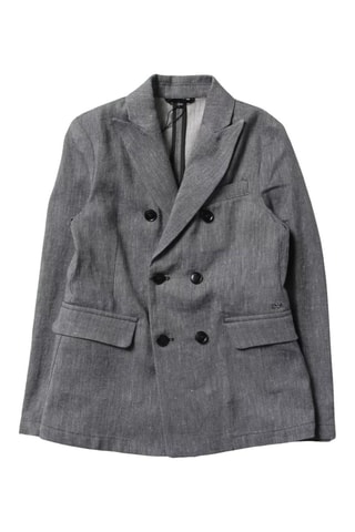 Veste en lin - Bleu - Emporio Armani