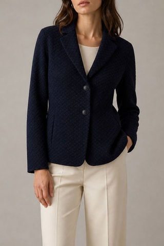 Veste en laine - Bleu marine - Emporio Armani
