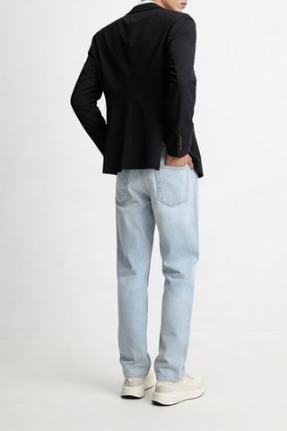 Veste en laine vierge - Bleu marine - Emporio Armani