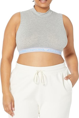 Crop top - Gris chiné - Emporio Armani