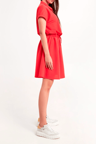 Robe trompe-l’œil - Rouge - Emporio Armani