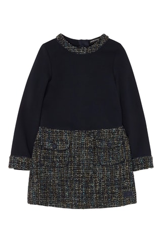 Robe en laine vierge - Bleu nuit