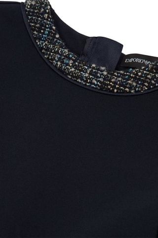 Robe en laine vierge - Bleu nuit