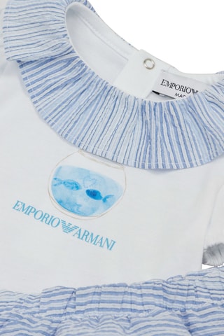 Robe - Bleu clair et blanc