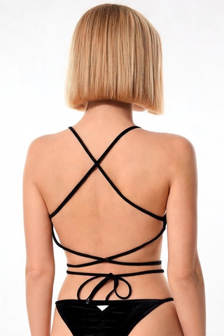 Trikini en velours - Noir - Emporio Armani