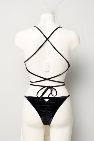 Trikini en velours - Noir - Emporio Armani