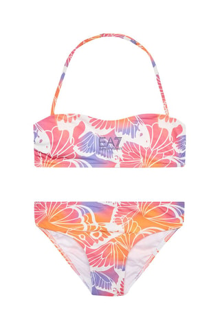 Maillot 2 pièces - Blanc et orange - EA7 Kid