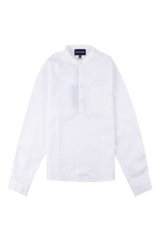Chemise en lin - Blanc - Emporio Armani