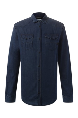 Chemise en jean - Bleu nuit - Emporio Armani