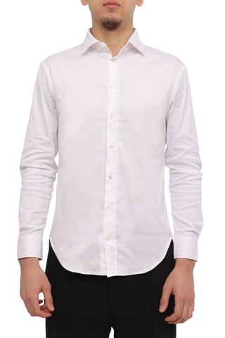 Chemise slim - Blanc - Emporio Armani