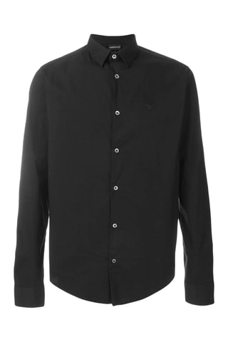 Chemise regular - Noir - Emporio Armani
