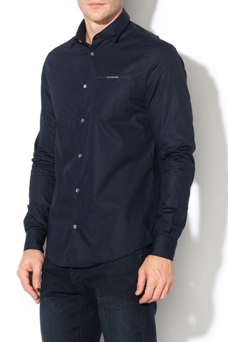 Chemise regular - Bleu marine - Emporio Armani