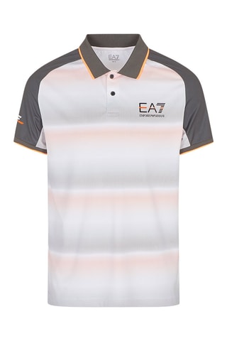 Polo EA7 Blanc et gris foncé