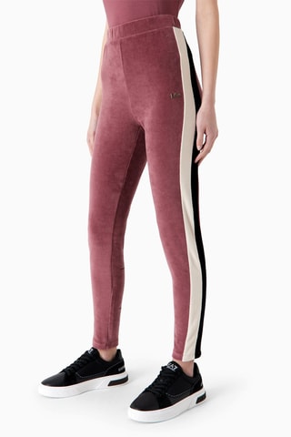 Legging en velours - Vieux rose