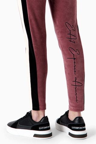 Legging en velours - Vieux rose