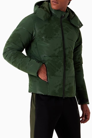 Doudoune à capuche - Vert foncé