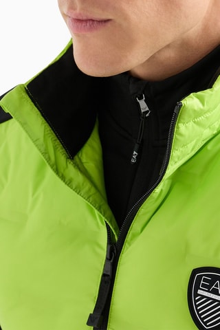 Doudoune sans manches - Vert et noir