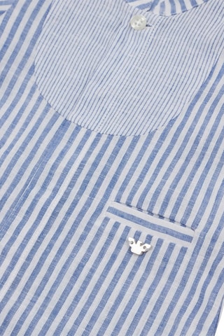 Barboteuse en lin - Bleu
