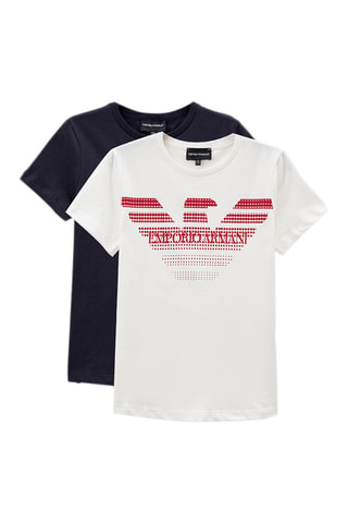2 t-shirts - Blanc et bleu marine - Emporio Armani