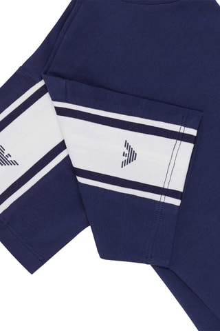 T-shirt - Bleu marine et blanc