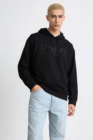 Sweat à capuche - Noir - Emporio Armani