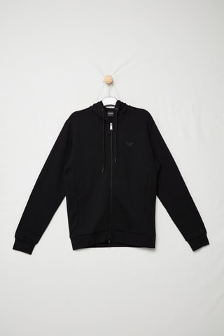 Sweat à capuche - Noir - Emporio Armani